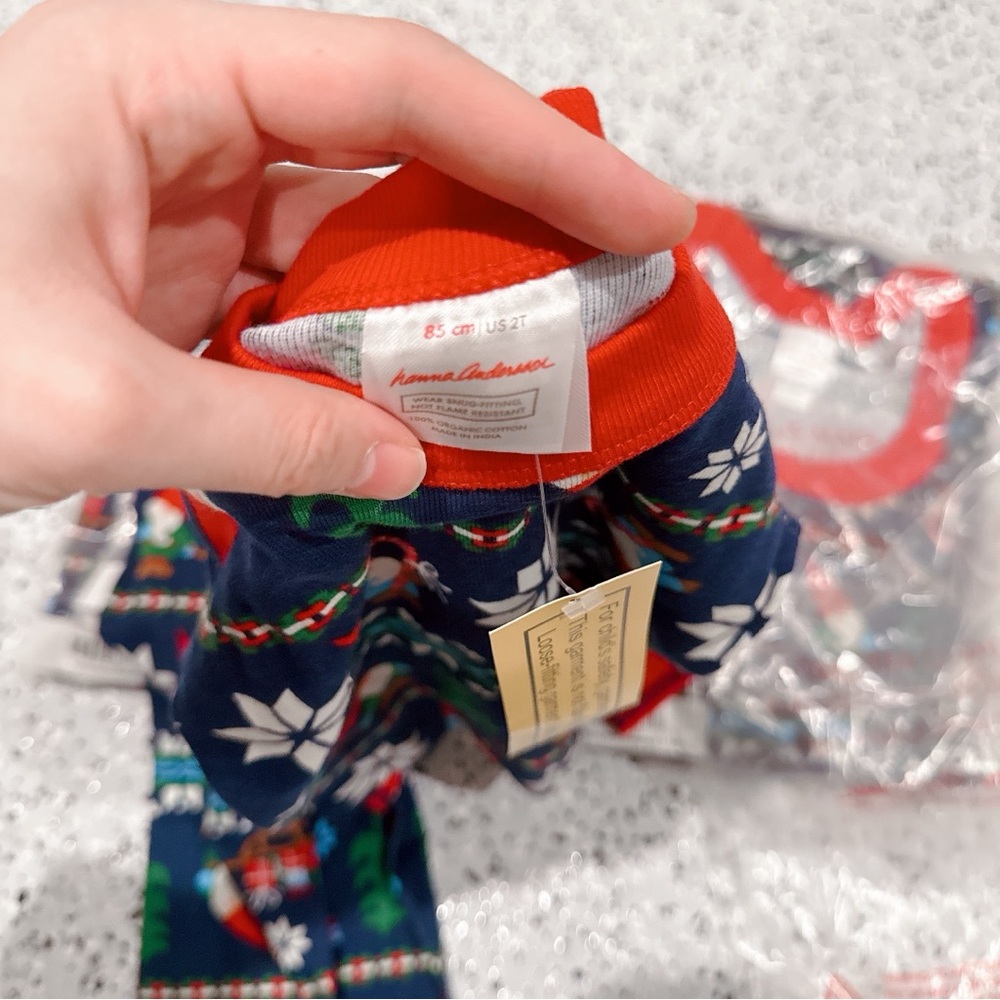 NWT Hanna Andersson Gnome Sweet Gnome Holiday Pajama Family Set 6 pieces - Picture 5 of 7